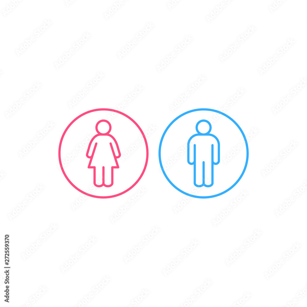 gender pink and blue icon vector on white background editable. Male and Female gender symbol. Man Woman sign. gender pink and blue icon vector on white background editable. Male and Female gender symbol. Man Woman sign.