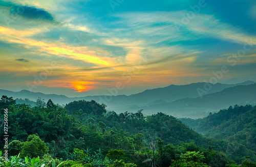 Sunrise in Nanggung Bogor West Java Indonesia