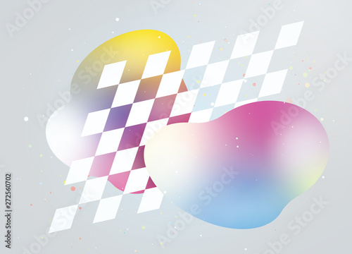 立体的なイラスト　グラデーション　イメージ