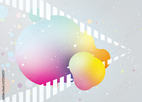 立体的なイラスト　グラデーション　イメージ