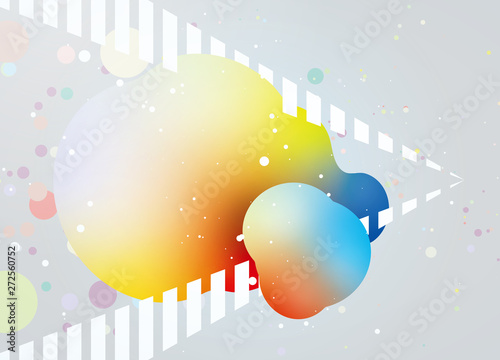 立体的なイラスト　グラデーション　イメージ