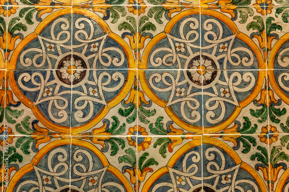 Pattern on the tile of the Ottoman period. Wall decoration in the harem of Topkapi Palace. Pattern on the tile of the Ottoman period. Wall decoration in the harem of Topkapi Palace.