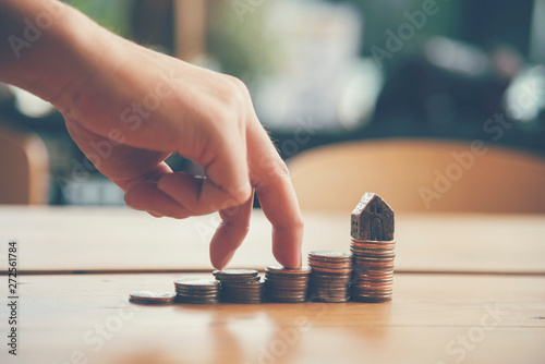 Tableau sur toile Investment Saving Money Concept