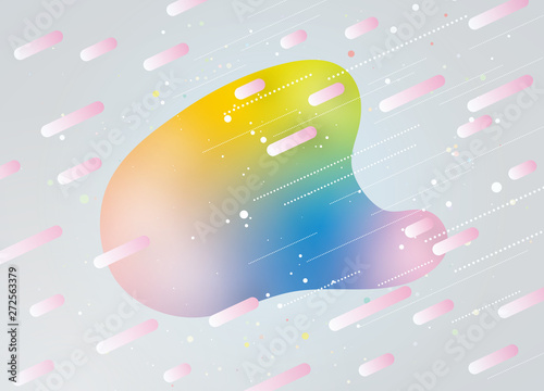 立体的なイラスト　グラデーション　イメージ