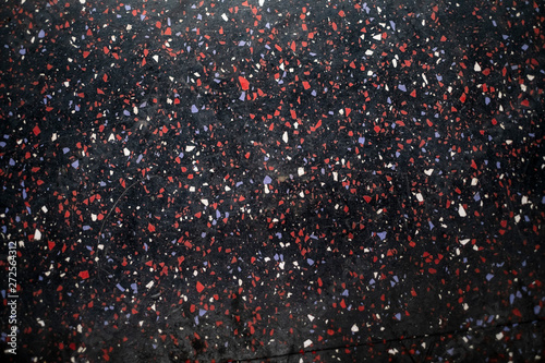 Speckled linoleum floor