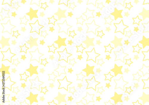 星柄の背景 白 黄色 Vector De Stock Adobe Stock