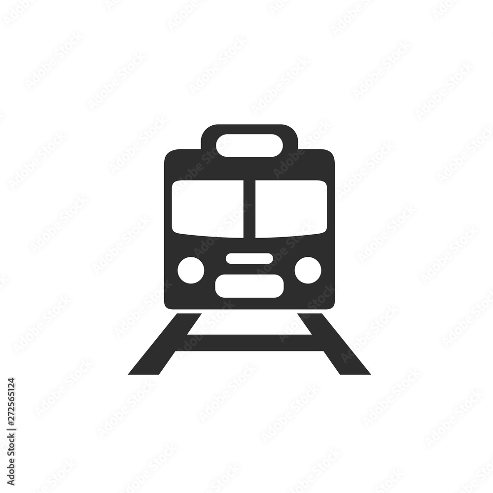 Train icon vector. Modern Transportation sign Isolated on white background. Train logo template symbol Train icon vector. Modern Transportation sign Isolated on white background. Train logo template symbol