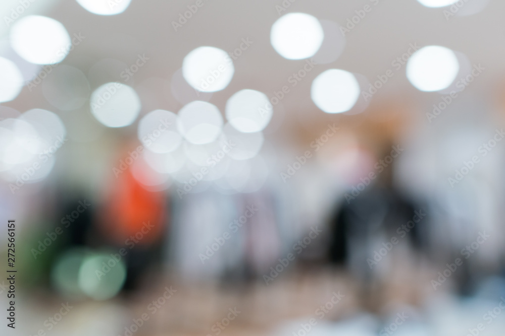 Fototapeta premium Blur shopping mall of department store interior