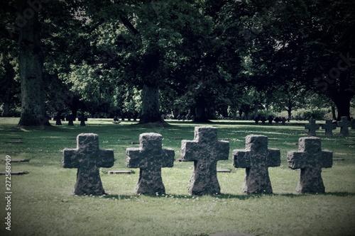 German war cemetery La Cambe in Normandy photo