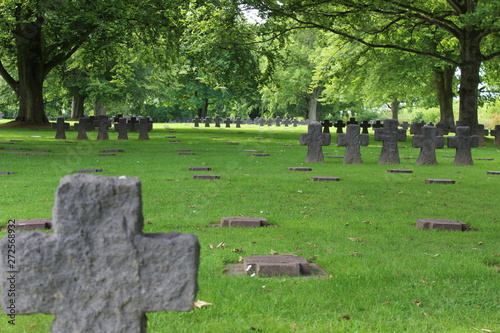 German war cemetery La Cambe in Normandy photo