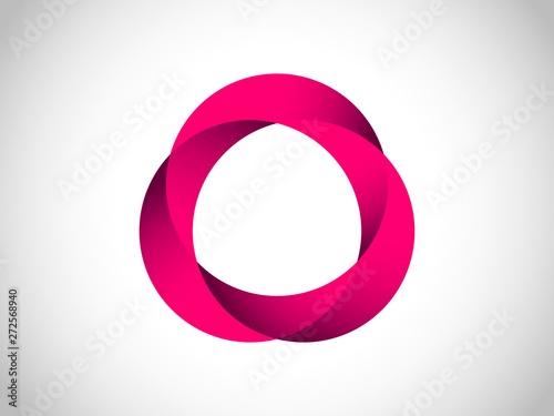 Overlapping circles and ovals in a circular pattern. Abstract shapes together showing unity and diversity concepts.