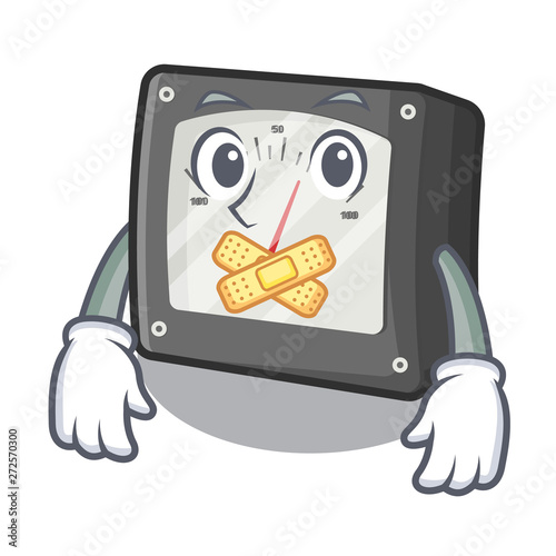 Silent amperage meter above the cartoon table