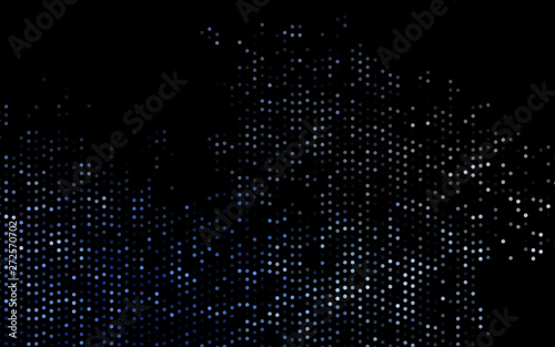 Dark BLUE vector texture with disks.