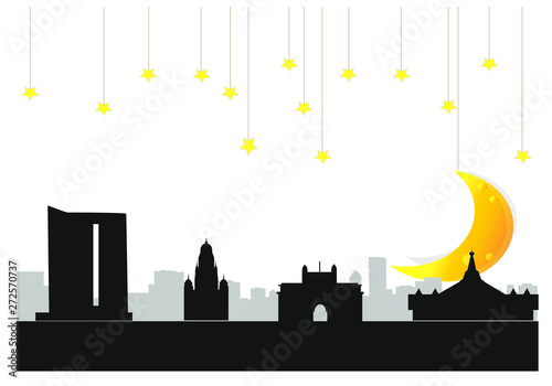 city skyline of mumbai in india