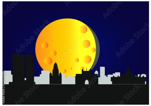 city skyline of mumbai in india
