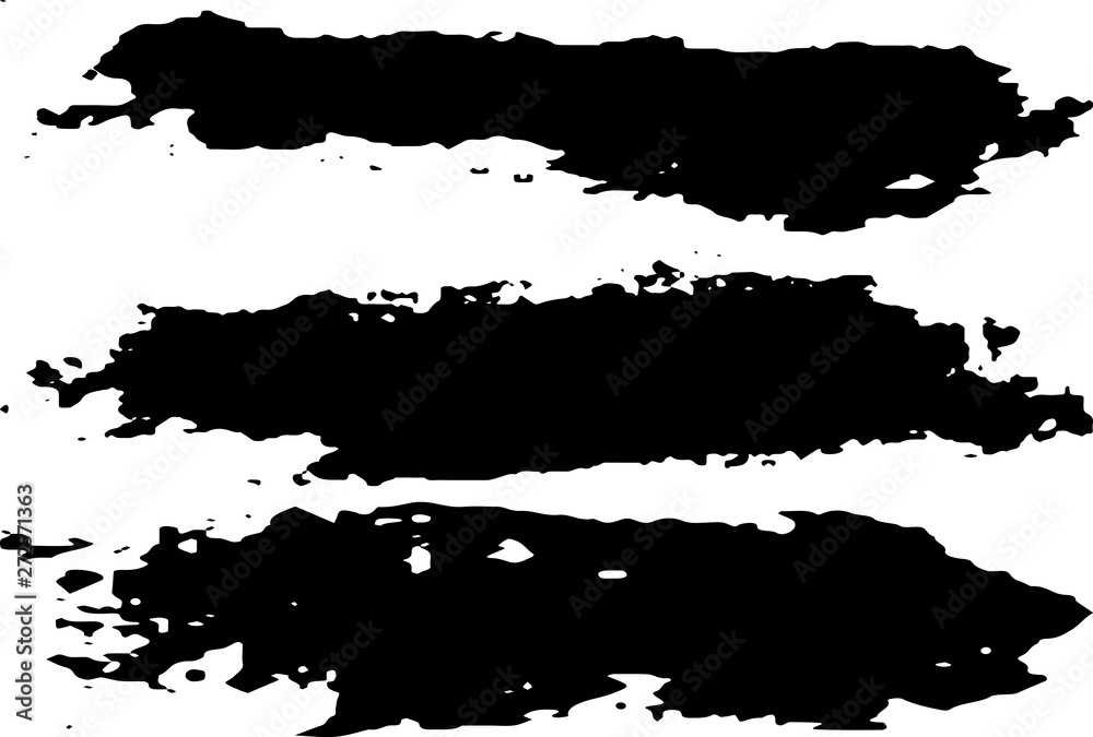 Obraz premium Black grunge spots on white background