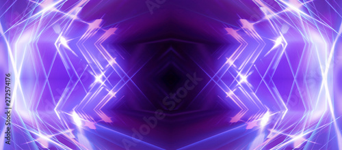 Abstract background neon with lines and glow © MiaStendal