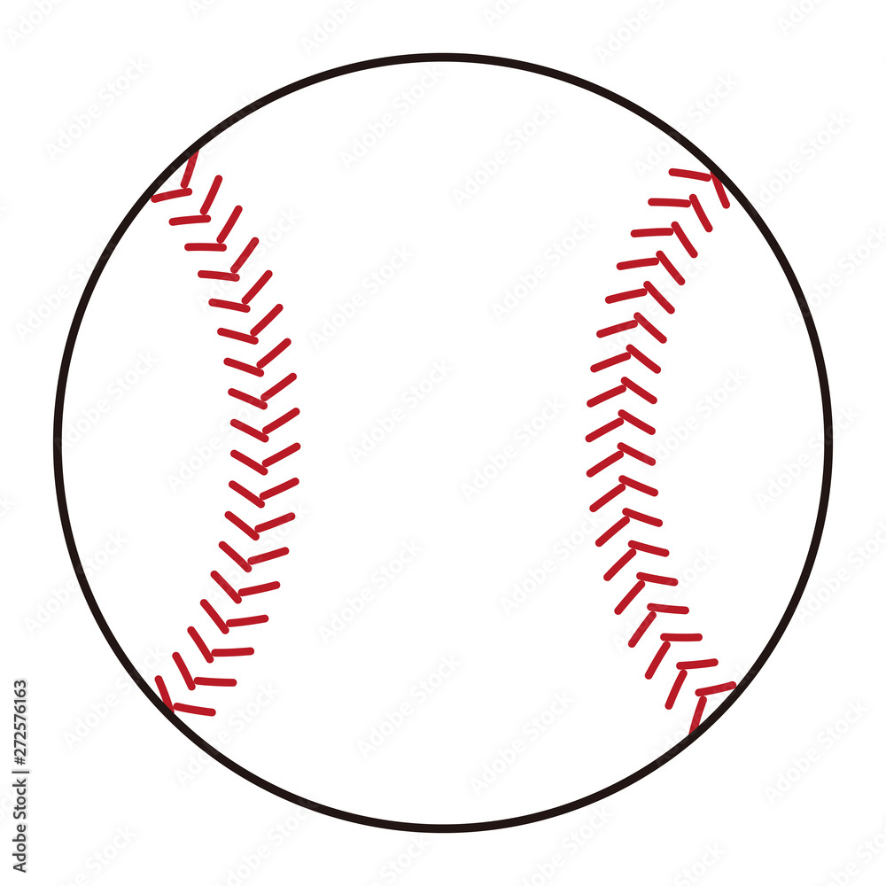 野球のボール Baseball Ball イラスト Stock イラスト Adobe Stock