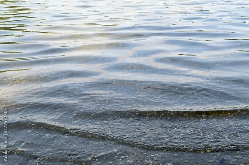 reflective rippling water, gentle wave