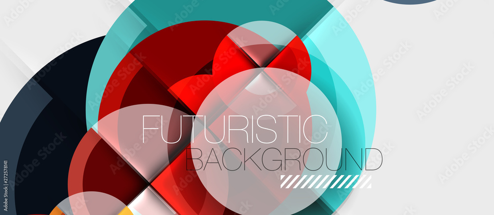Geometric design abstract background - circles Geometric design abstract background - circles