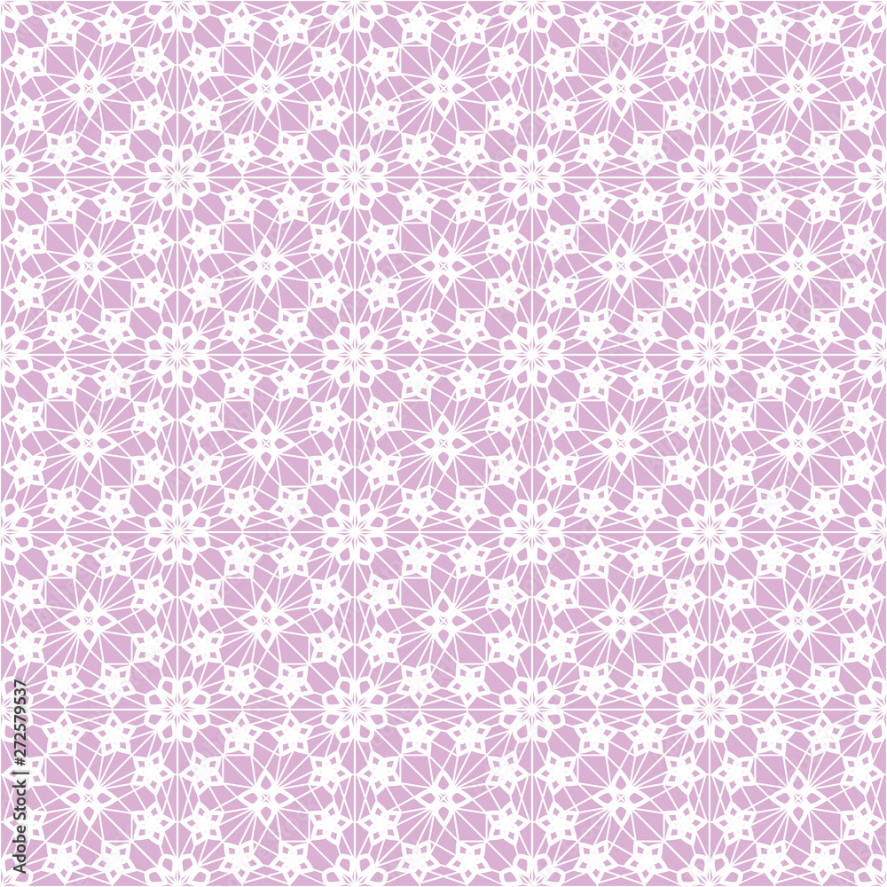 Seamless pink lace background with net pattern
