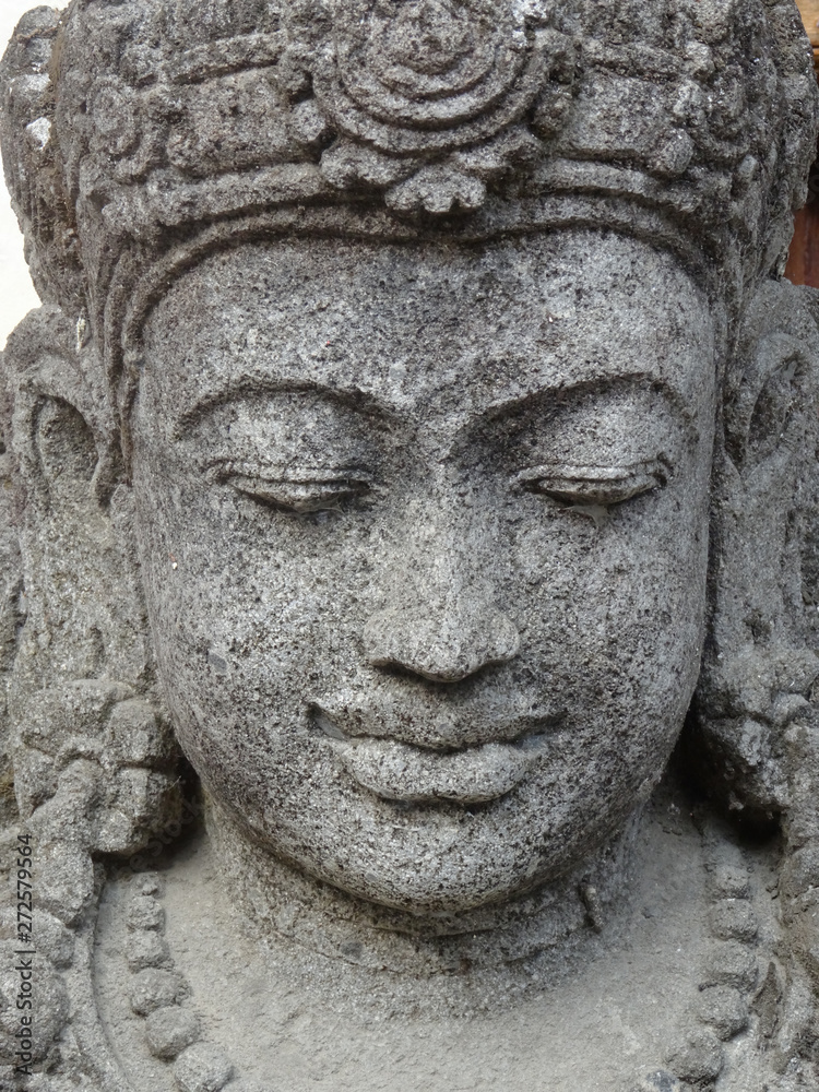 Front view of a Buddha statue