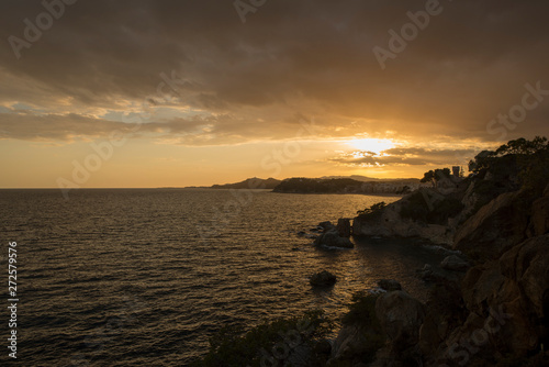 Sunset on the Ronda de Lloret de Mar path