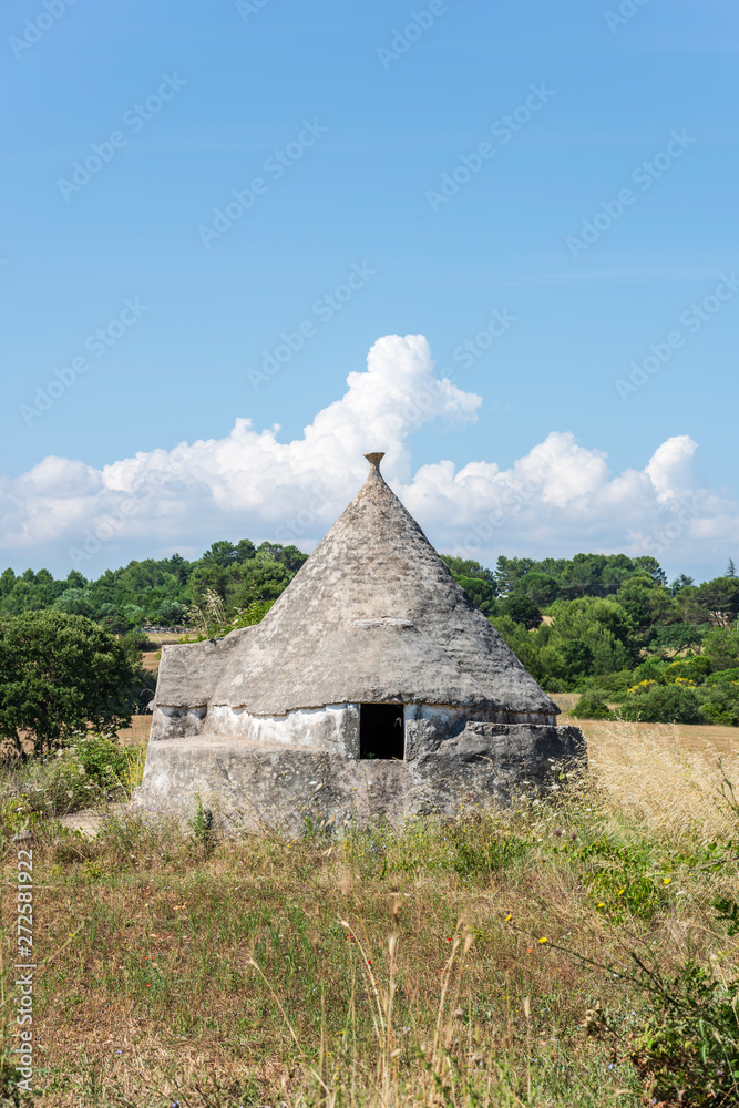 Trulli in the Itria valley. Puglia, Italy.