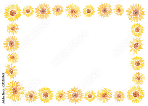 Fototapeta Naklejka Na Ścianę i Meble -  sunflower frame