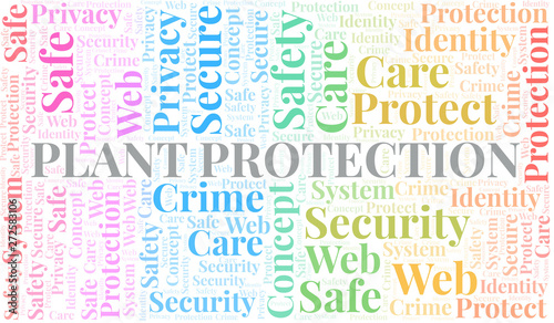 Plant Protection word cloud. Wordcloud made with text only.