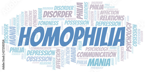 Homophilia word cloud. Type of Philia.