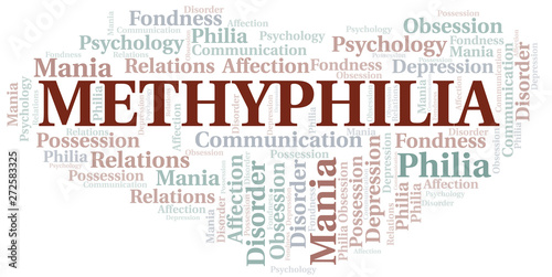 Methyphilia word cloud. Type of Philia.