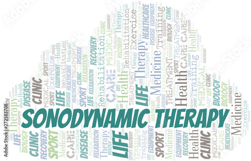 Sonodynamic Therapy word cloud. Wordcloud made with text only.