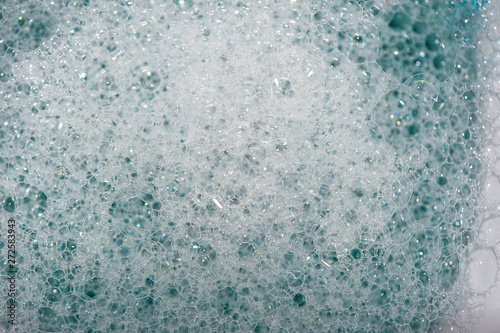 Foam texture soap bubbles