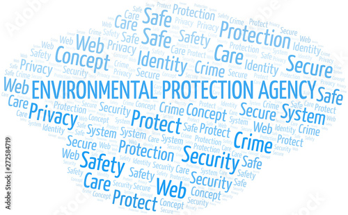 Environmental Protection Agency word cloud. Wordcloud made with text only.