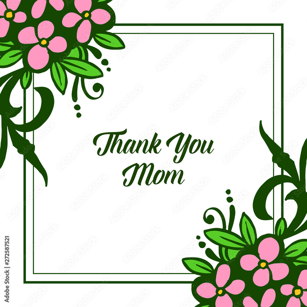 Vector illustration various crowd pink wreath frame for invitation card