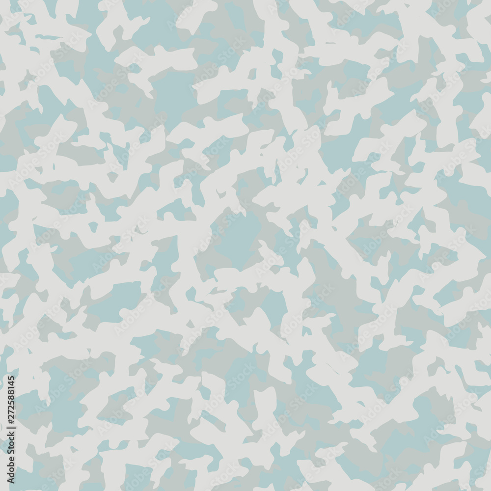 Winter camouflage of various shades of grey, blue and white colors Winter camouflage of various shades of grey, blue and white colors