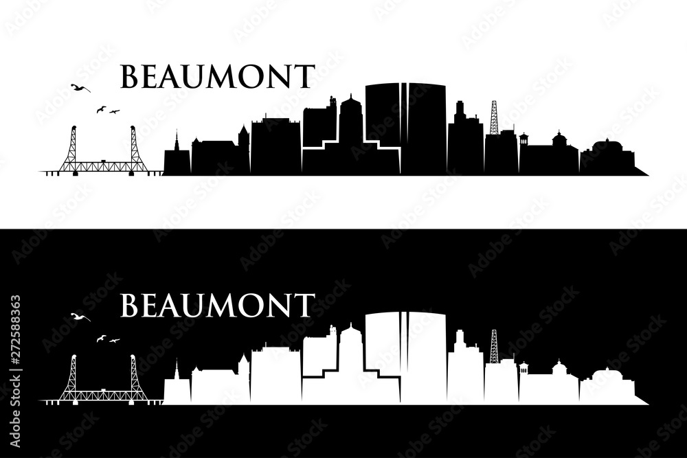 Beaumont skyline - Texas, United States of America, USA