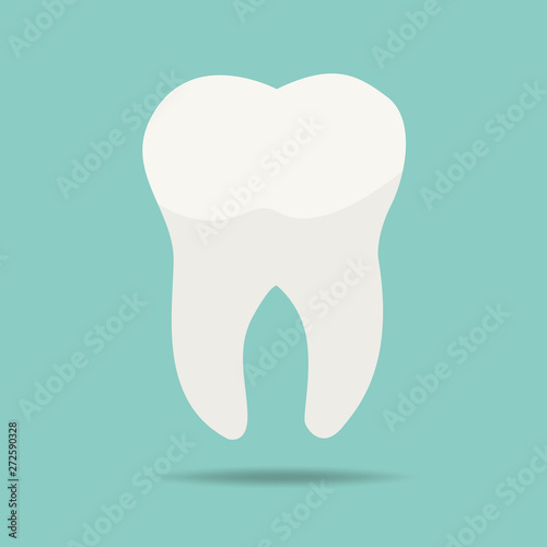 tooth wear brace on the blue background