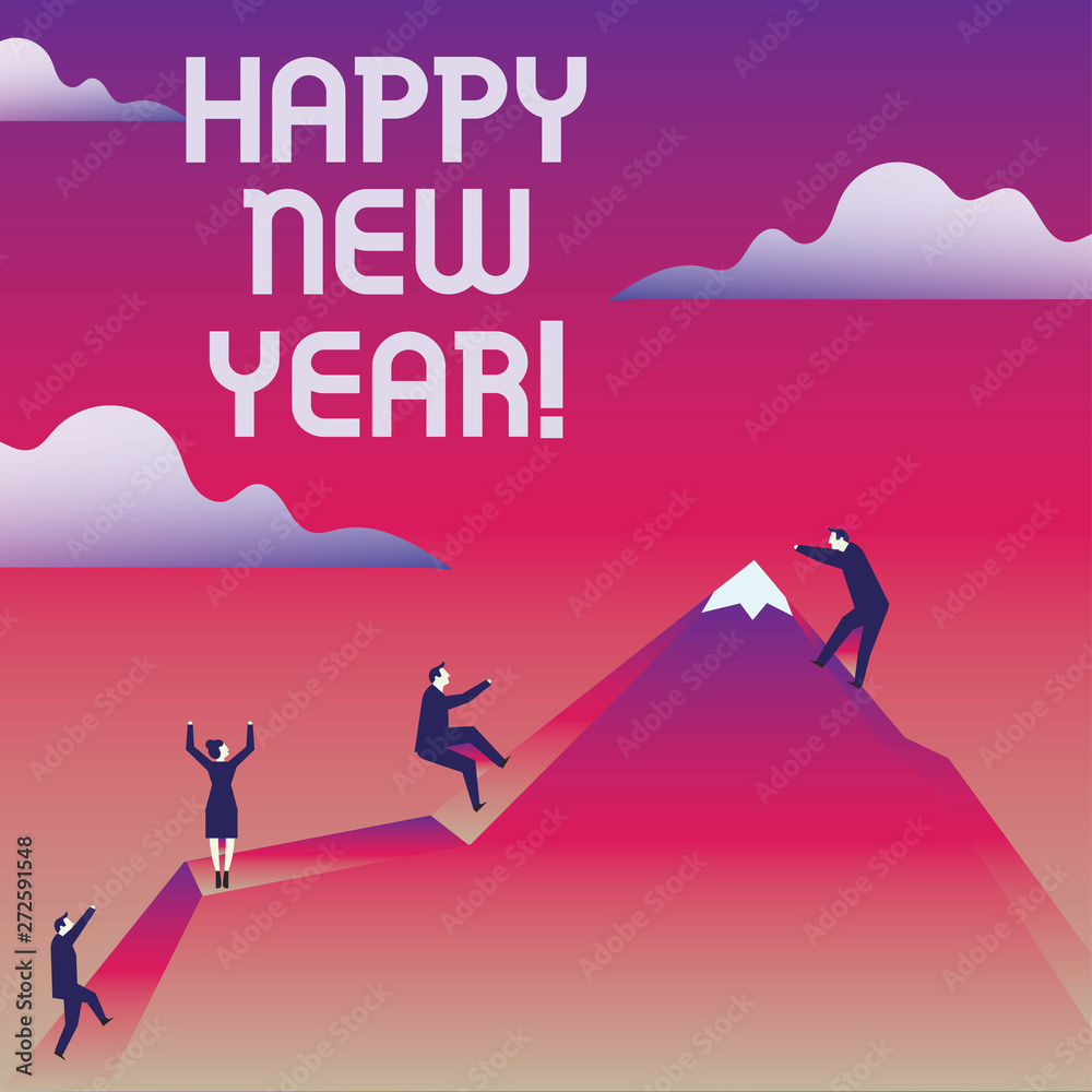 Writing note showing Happy New Year. Business photo showcasing Greeting Celebrating Holiday Fresh Start Best wishes Writing note showing Happy New Year. Business photo showcasing Greeting Celebrating Holiday Fresh Start Best wishes