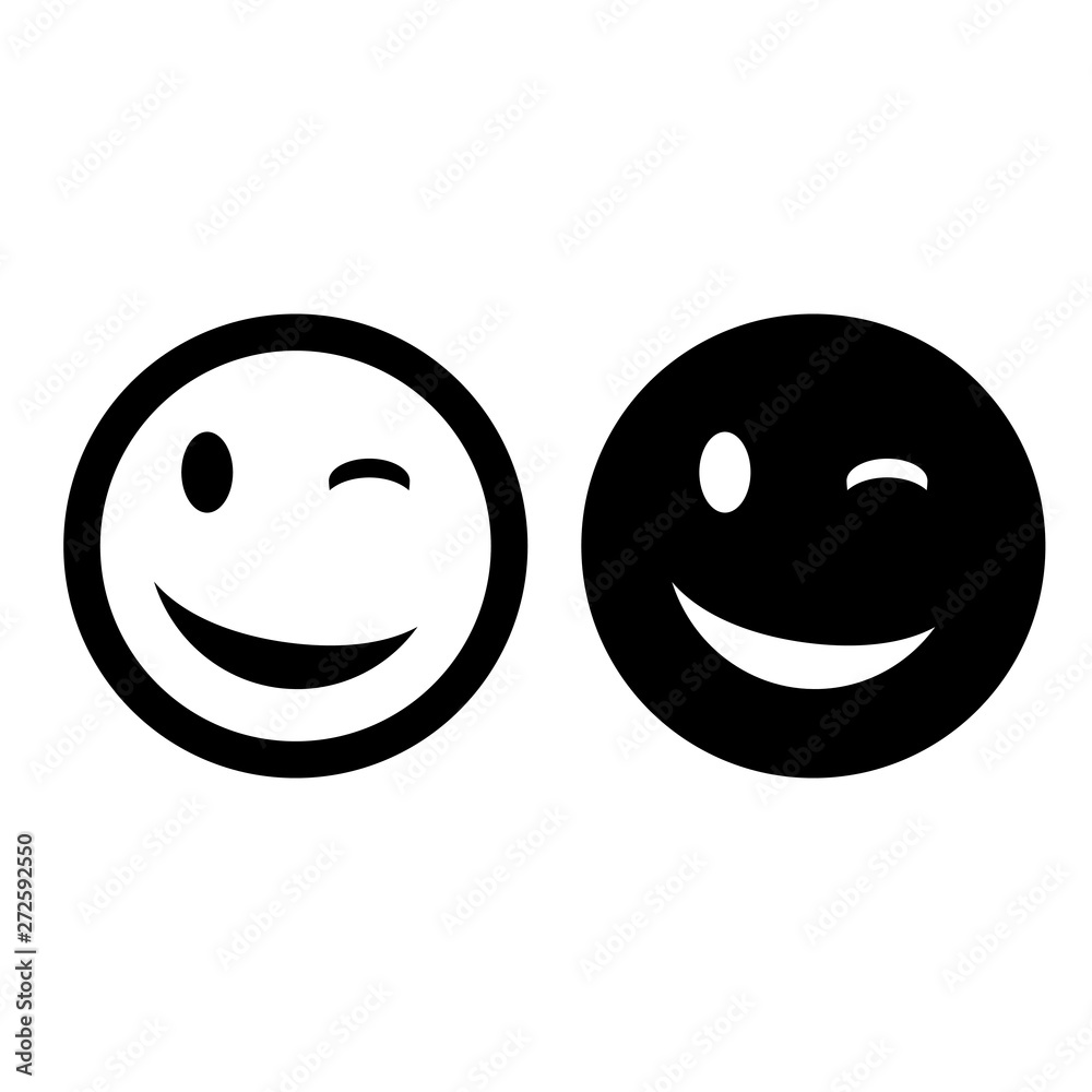 Fototapeta premium Smile icon. Happy face symbol.Smile icon for your web design.