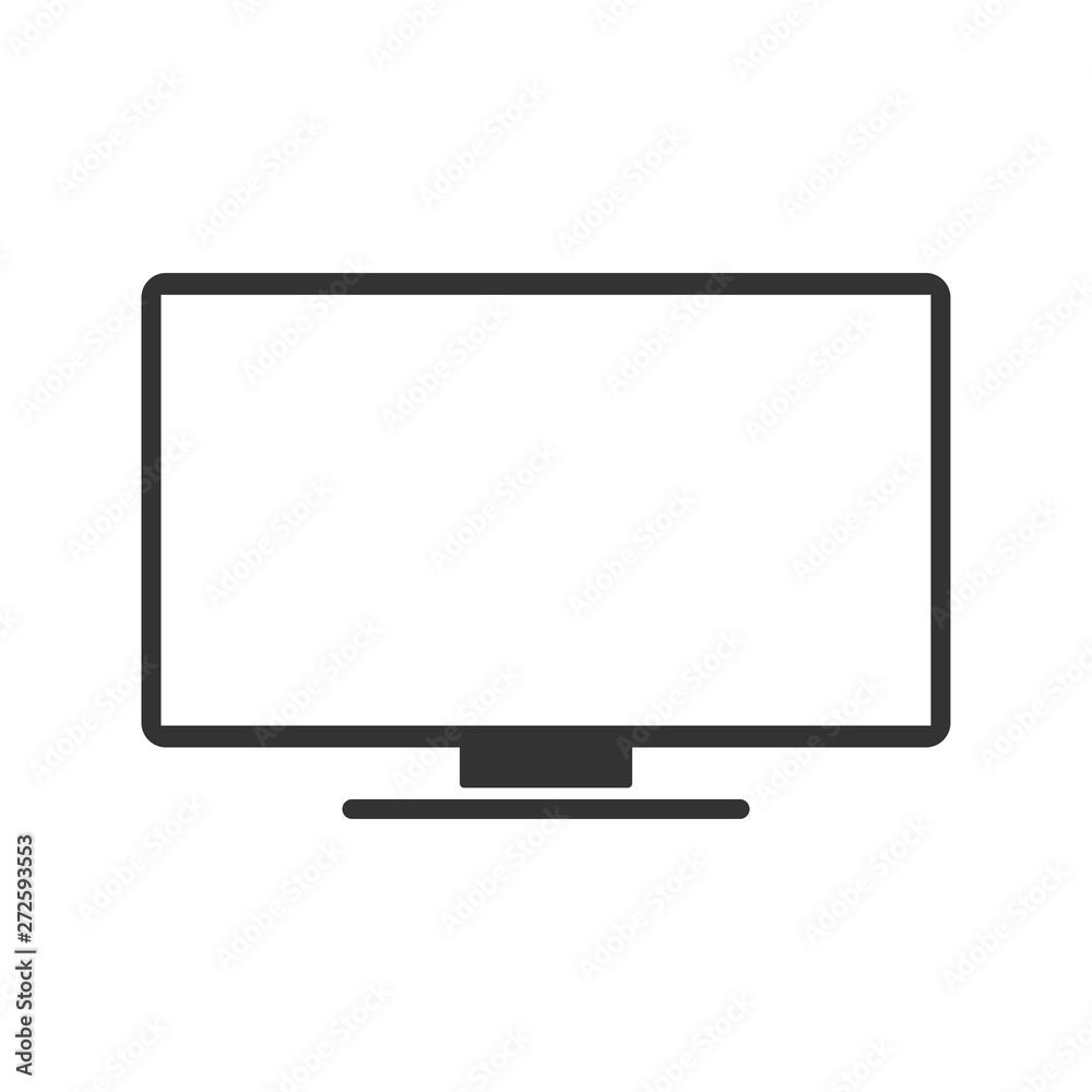 Computer Monitor Icon Vector