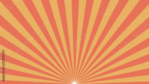 Retro striped sunburst background with grunge effect, computer generated backdrop,  