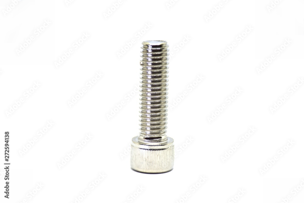 Bolts on a white background. Bolts on a white background.
