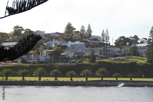 Wonderful panorama view of a small Australian village 