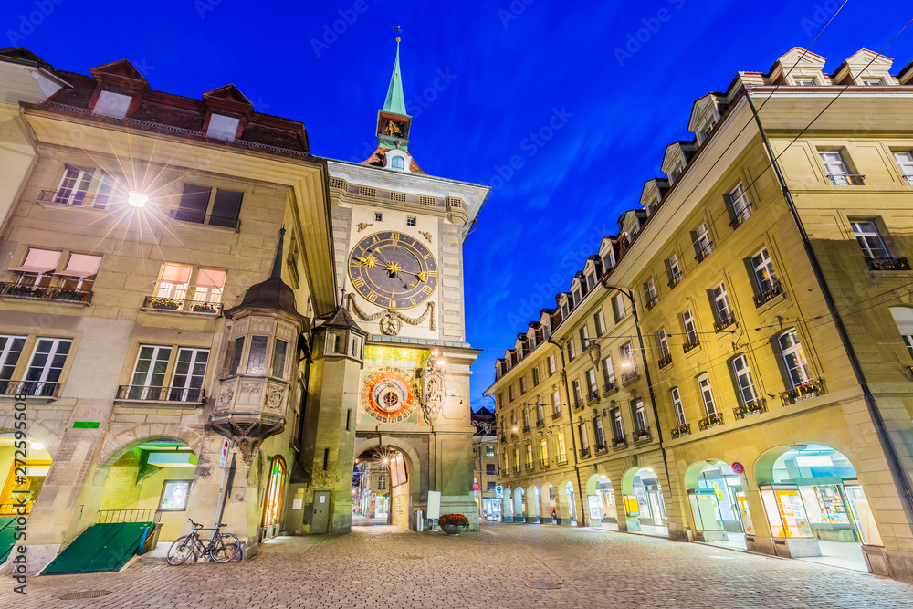 Bern, Switzerland. Zytglogge clock tower.