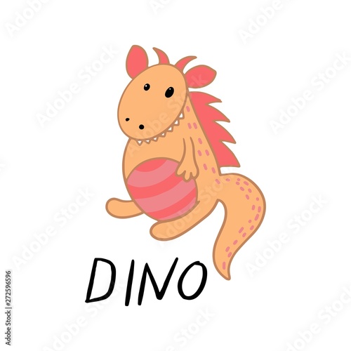 Wallpaper Mural Funny cartoon dino Torontodigital.ca