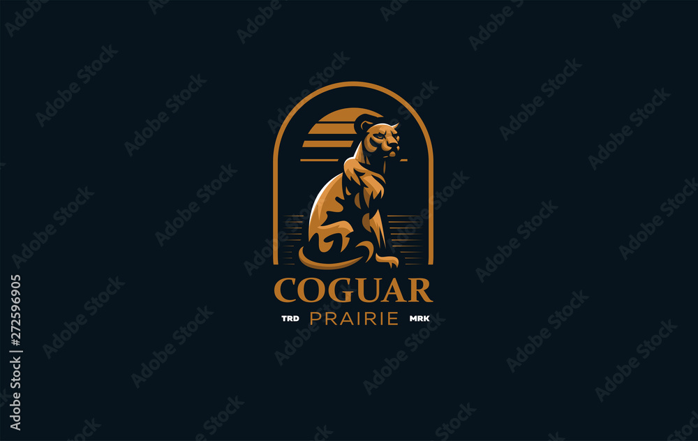 The image of a coguar or panter.