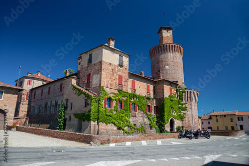 External view of the Castle of Sartirana, in Lomellina in Italy photo