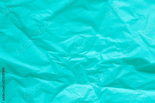 Macro photo of turquoise paper texture for background